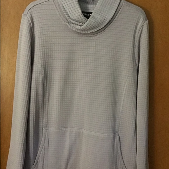 Swiss Alps Lilac textured cowl sweatshirt - L - Picture 1 of 4